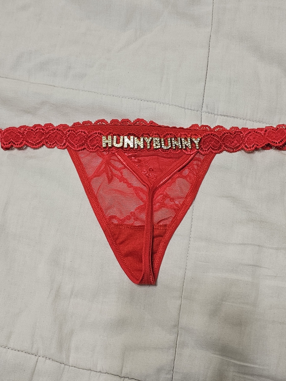 Hunny Bunny Lace G-String Thong